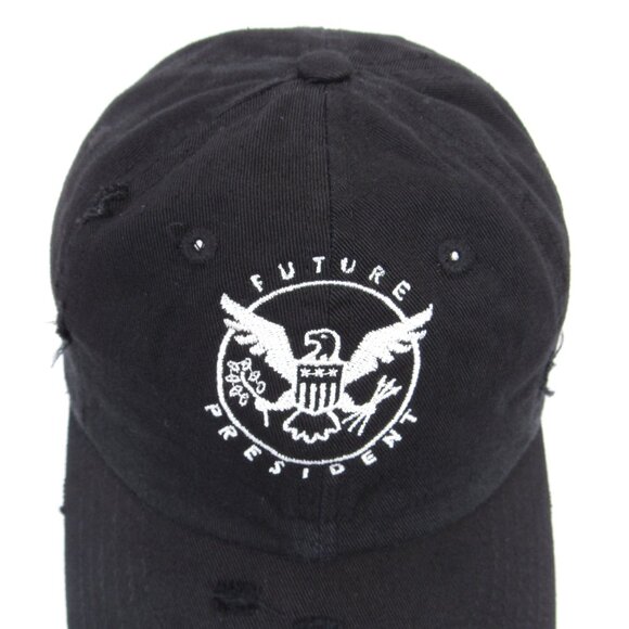 KB Ethos Vintage Future President Embroidered Black Cap Youth Adjustable - Picture 3 of 13